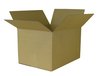 Wellpapp-Faltkarton 1-wellig,  400 x 300 x 250 mm ( L x B x H )  -   Qual. 1.20 B,  braun  